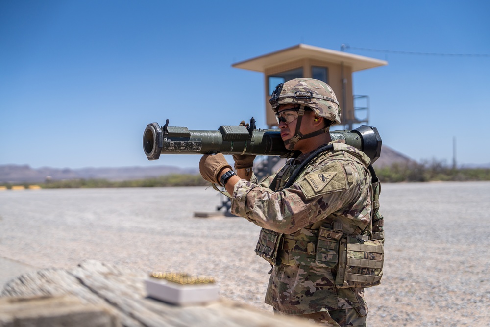 1AD Best Squad Conducts AT4 Range