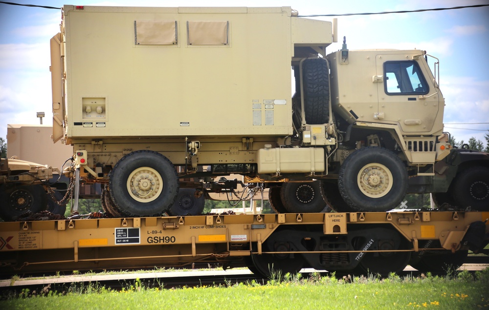 Fort McCoy supports second major rail movement in 2024 with return of Wisconsin National Guard equipment, vehicles