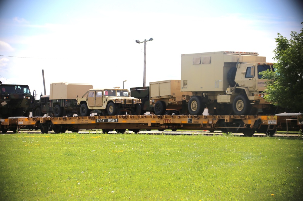 Fort McCoy supports second major rail movement in 2024 with return of Wisconsin National Guard equipment, vehicles