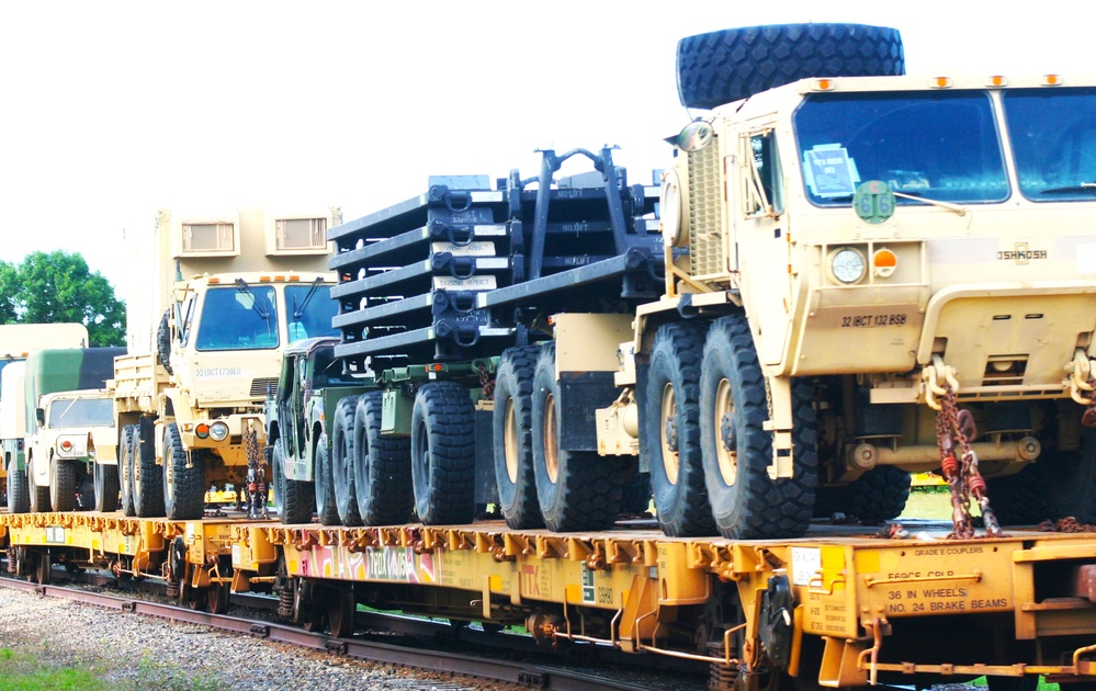 Fort McCoy supports second major rail movement in 2024 with return of Wisconsin National Guard equipment, vehicles