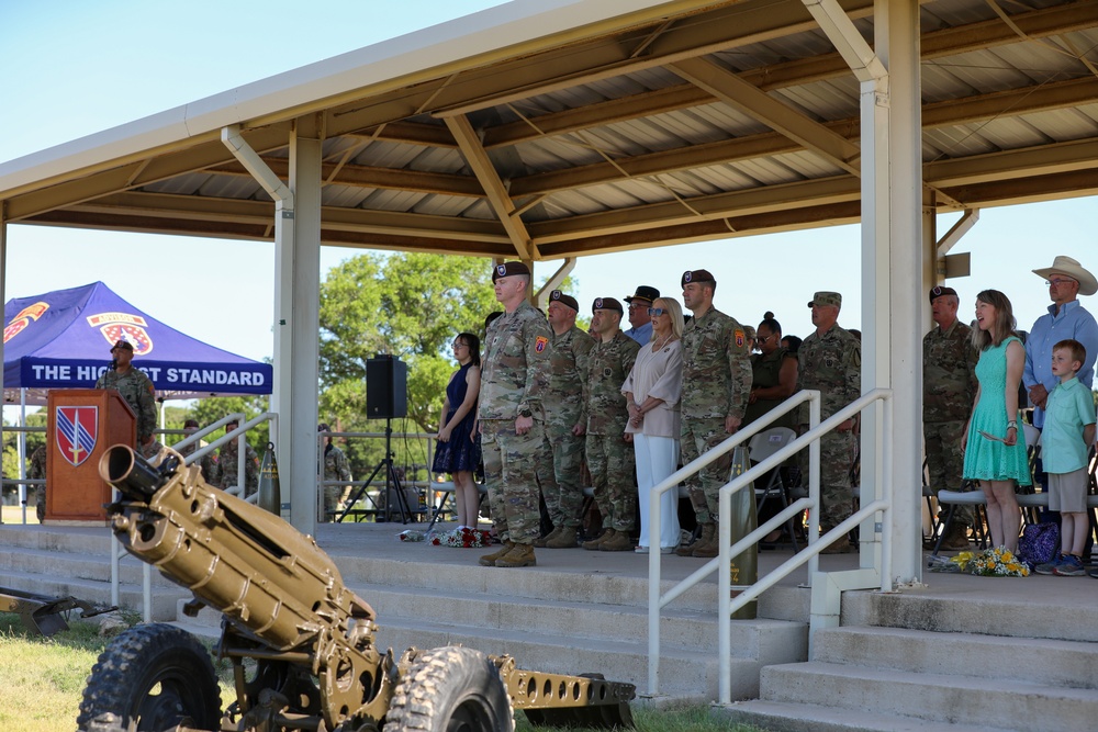 Third Security Force Assistance Brigade, 4th Battalion Change of Command Ceremony