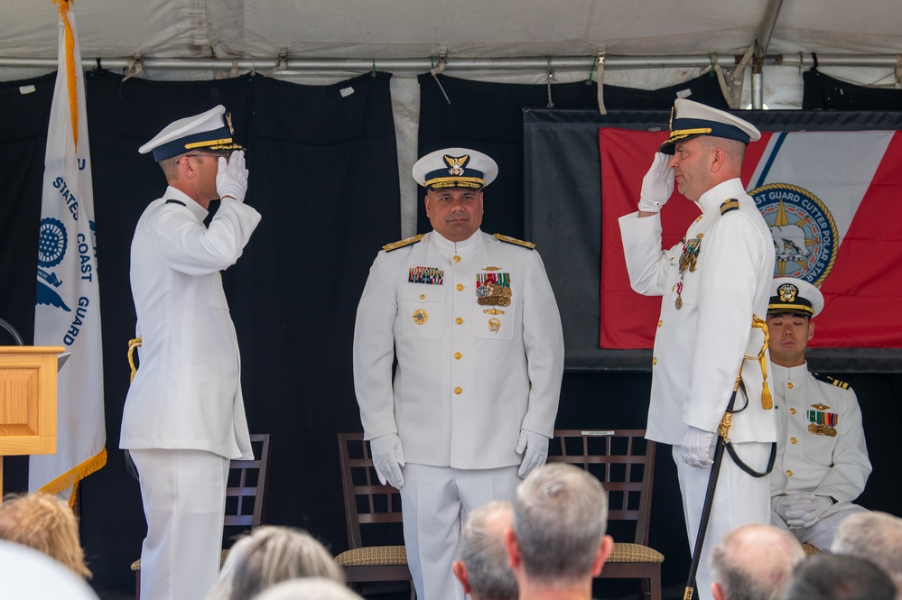 Coast Guard Cutter Polar Star (WAGB 10) holds change-of-command ceremony