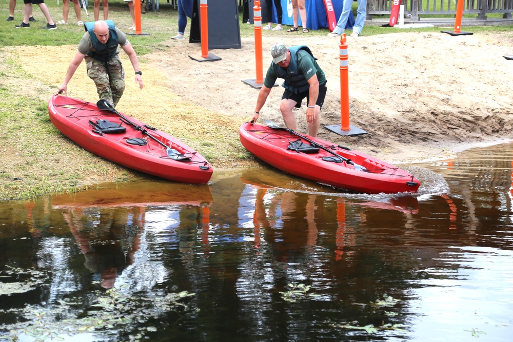 Fort McCoy’s June Triad Nights event held at Suukjak Sep Lake with Lake Adventure Water Relay