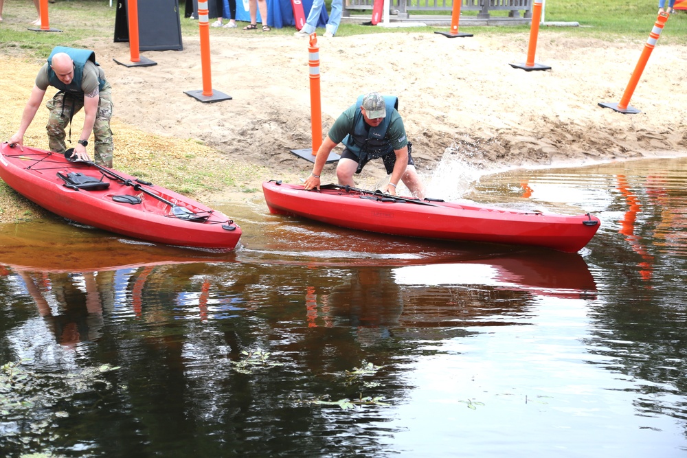 Fort McCoy’s June Triad Nights event held at Suukjak Sep Lake with Lake Adventure Water Relay