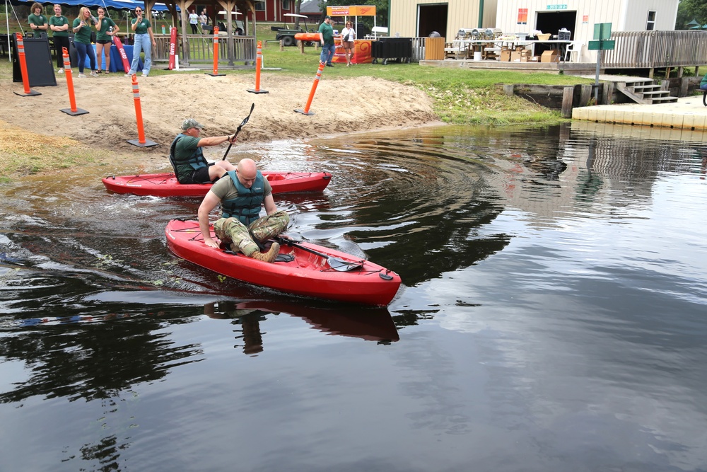 Fort McCoy’s June Triad Nights event held at Suukjak Sep Lake with Lake Adventure Water Relay