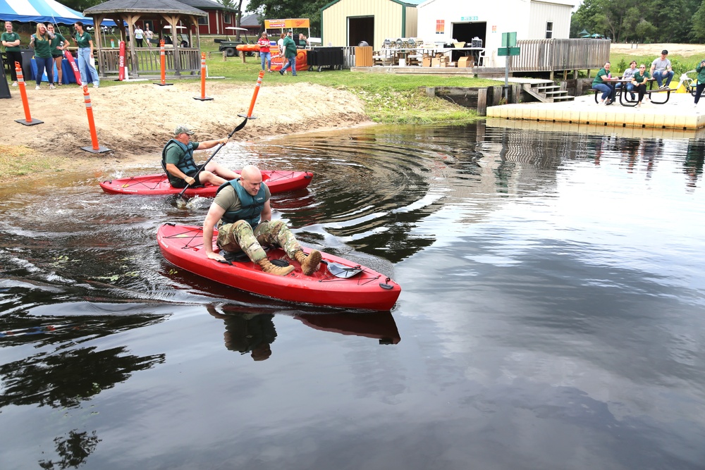 Fort McCoy’s June Triad Nights event held at Suukjak Sep Lake with Lake Adventure Water Relay