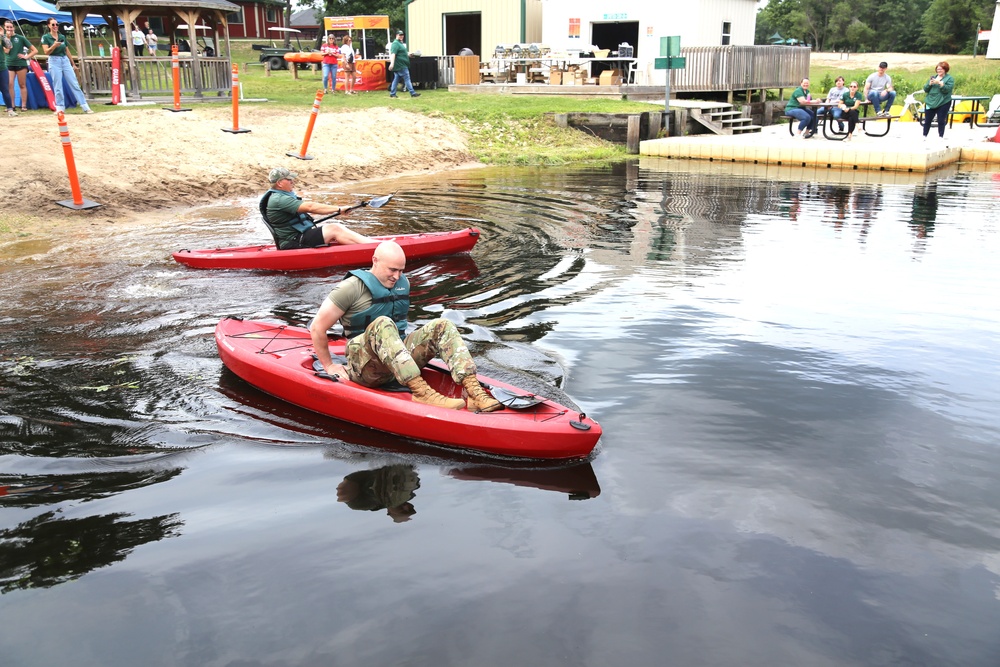 Fort McCoy’s June Triad Nights event held at Suukjak Sep Lake with Lake Adventure Water Relay