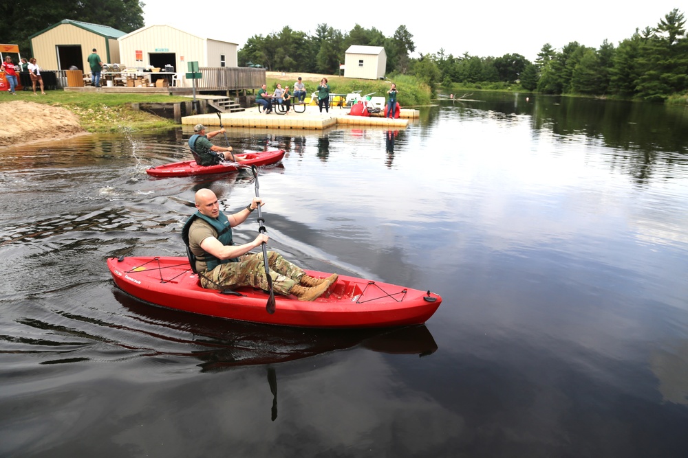 Fort McCoy’s June Triad Nights event held at Suukjak Sep Lake with Lake Adventure Water Relay