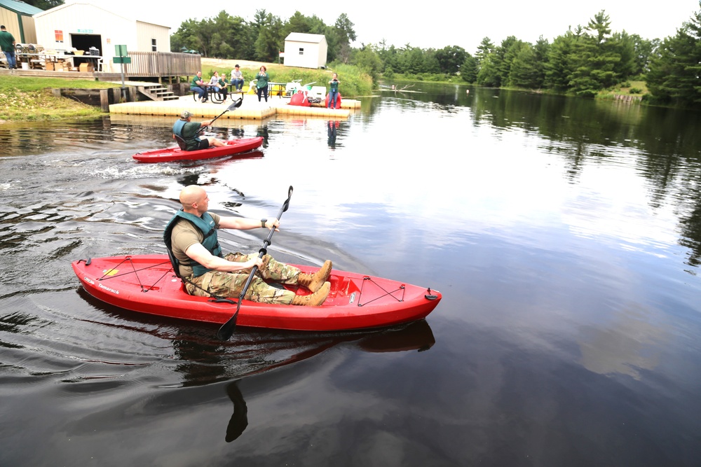 Fort McCoy’s June Triad Nights event held at Suukjak Sep Lake with Lake Adventure Water Relay