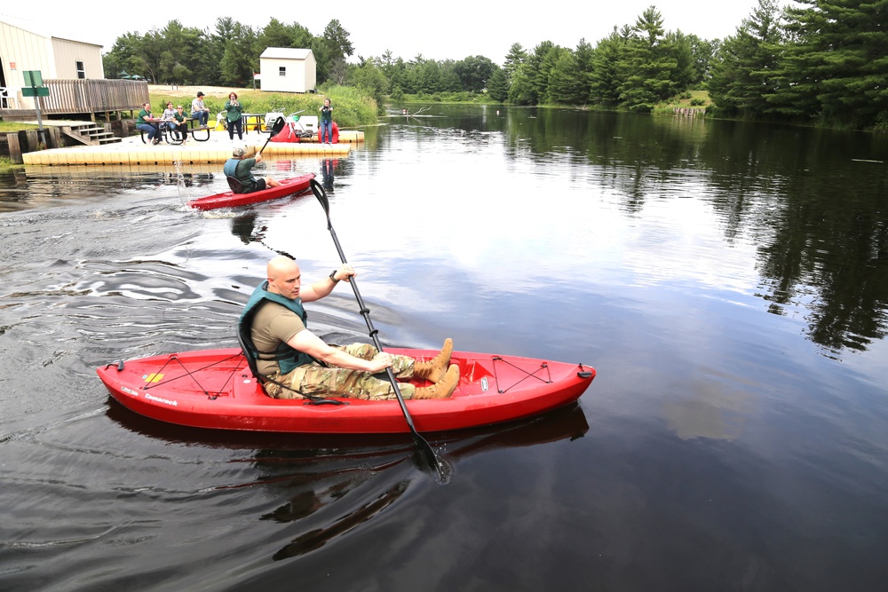 Fort McCoy’s June Triad Nights event held at Suukjak Sep Lake with Lake Adventure Water Relay