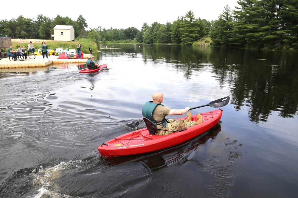 Fort McCoy’s June Triad Nights event held at Suukjak Sep Lake with Lake Adventure Water Relay