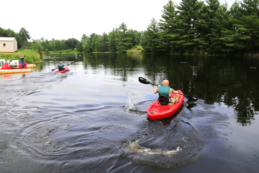 Fort McCoy’s June Triad Nights event held at Suukjak Sep Lake with Lake Adventure Water Relay