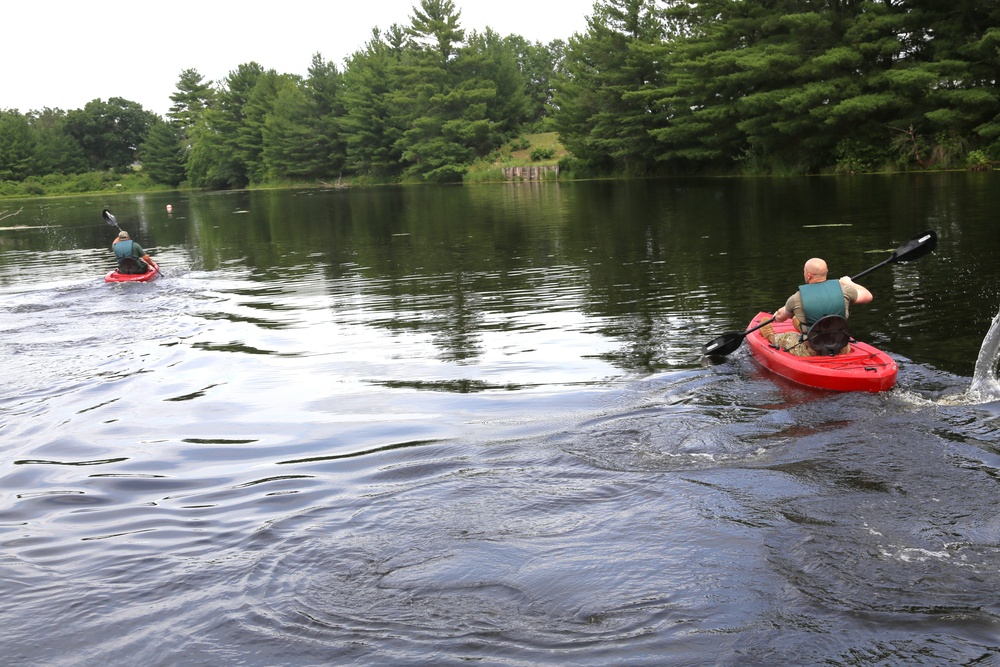 Fort McCoy’s June Triad Nights event held at Suukjak Sep Lake with Lake Adventure Water Relay