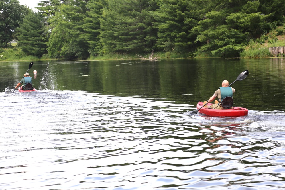 Fort McCoy’s June Triad Nights event held at Suukjak Sep Lake with Lake Adventure Water Relay