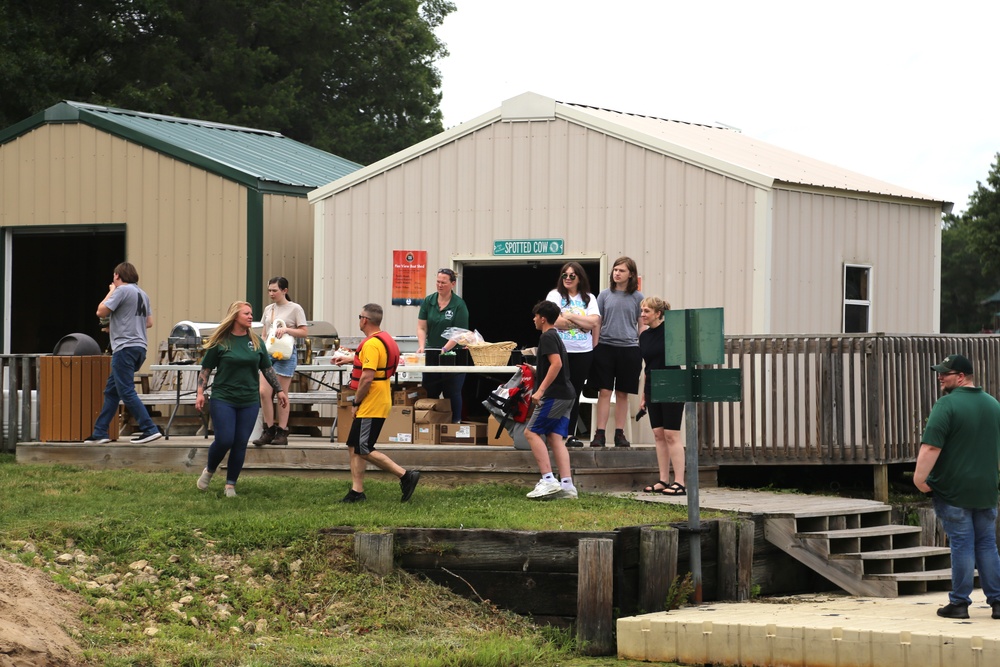 Fort McCoy’s June Triad Nights event held at Suukjak Sep Lake with Lake Adventure Water Relay