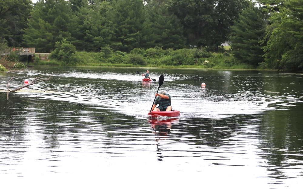 Fort McCoy’s June Triad Nights event held at Suukjak Sep Lake with Lake Adventure Water Relay