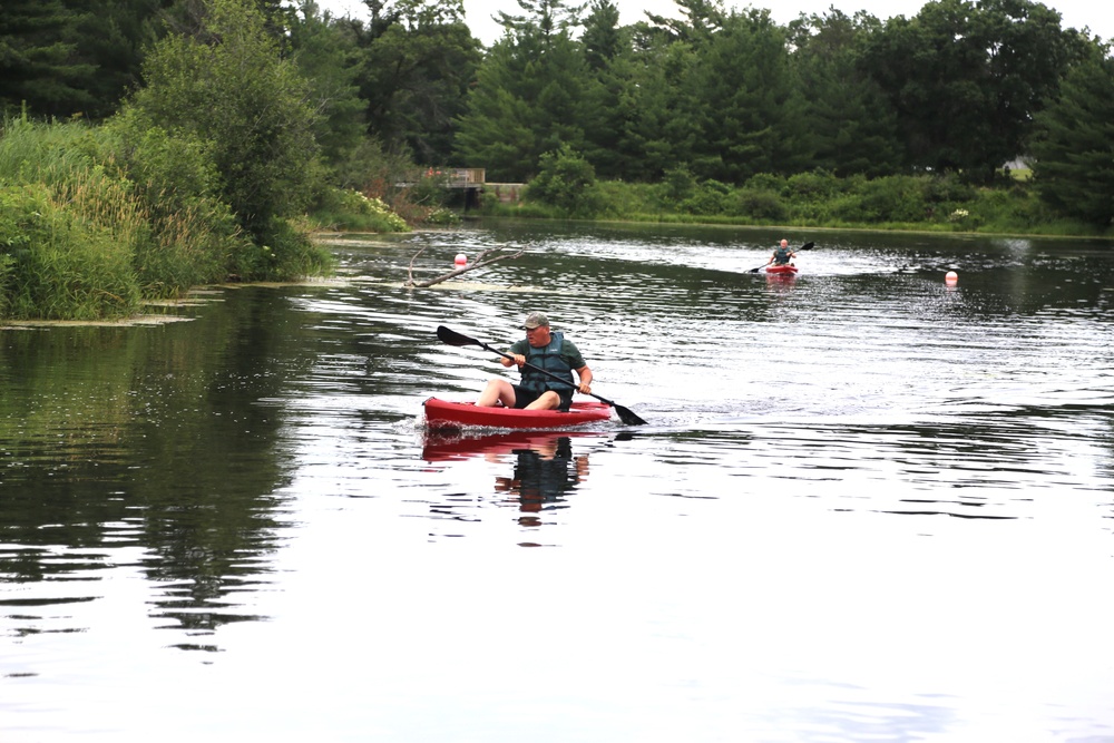 Fort McCoy’s June Triad Nights event held at Suukjak Sep Lake with Lake Adventure Water Relay