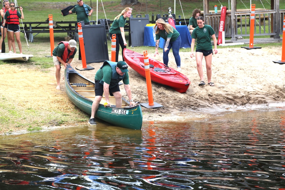 Fort McCoy’s June Triad Nights event held at Suukjak Sep Lake with Lake Adventure Water Relay