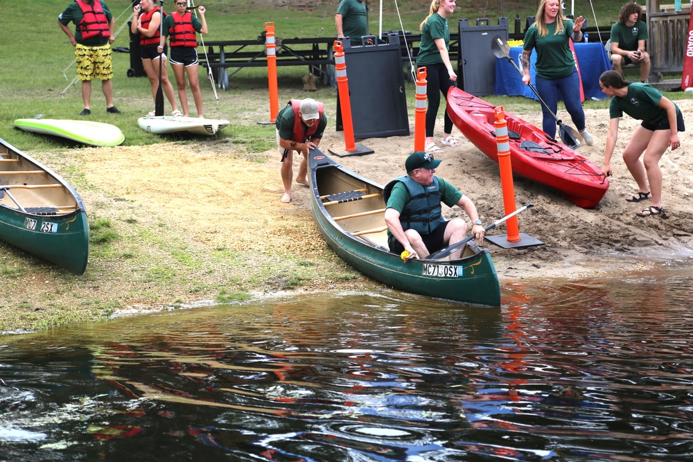 Fort McCoy’s June Triad Nights event held at Suukjak Sep Lake with Lake Adventure Water Relay