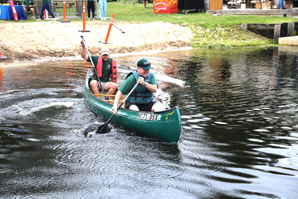 Fort McCoy’s June Triad Nights event held at Suukjak Sep Lake with Lake Adventure Water Relay