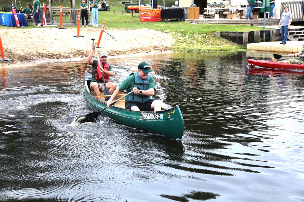 Fort McCoy’s June Triad Nights event held at Suukjak Sep Lake with Lake Adventure Water Relay