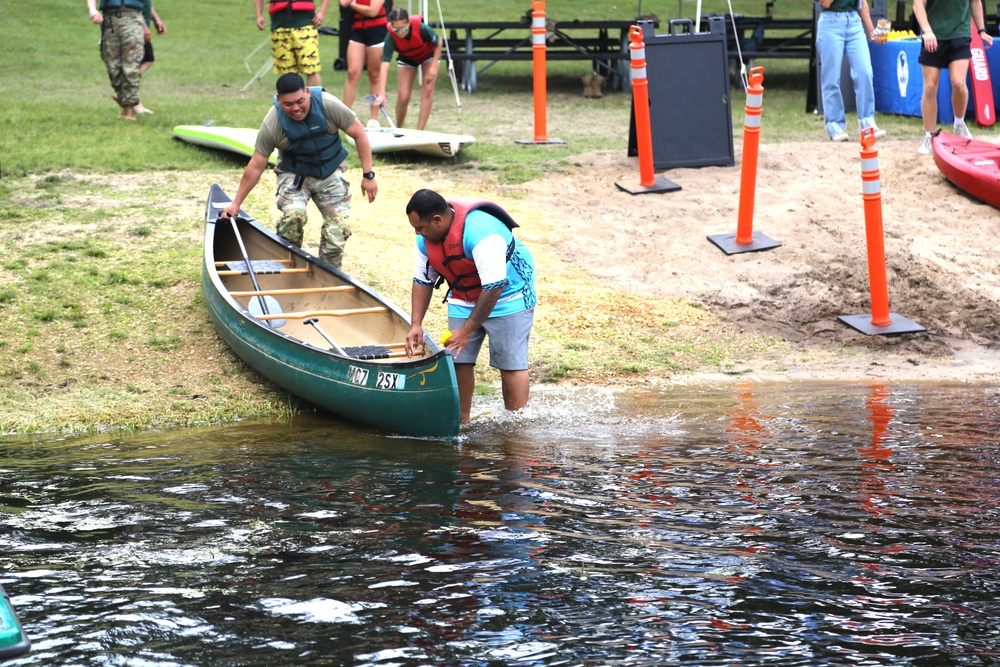 Fort McCoy’s June Triad Nights event held at Suukjak Sep Lake with Lake Adventure Water Relay