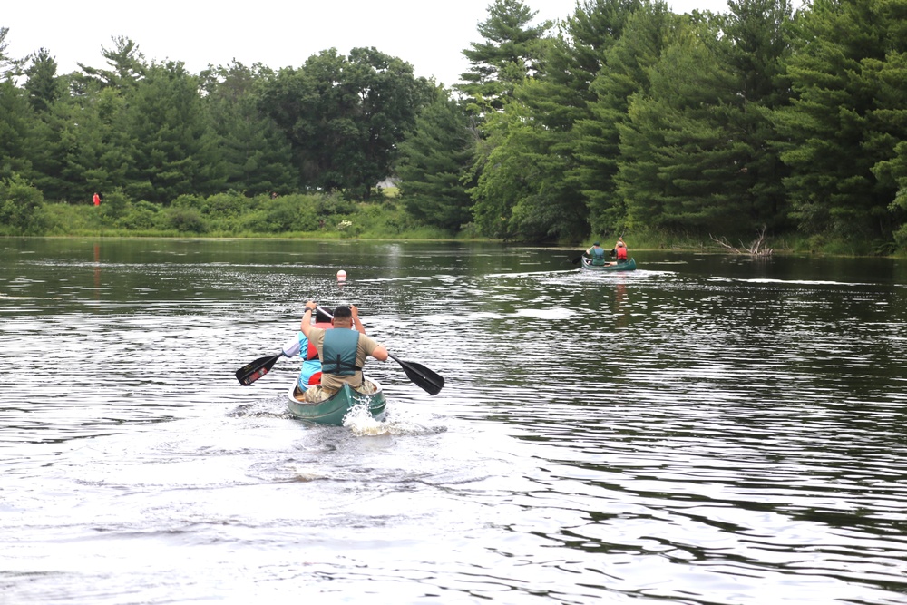 Fort McCoy’s June Triad Nights event held at Suukjak Sep Lake with Lake Adventure Water Relay