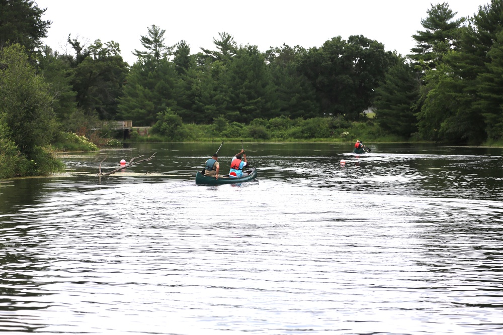 Fort McCoy’s June Triad Nights event held at Suukjak Sep Lake with Lake Adventure Water Relay