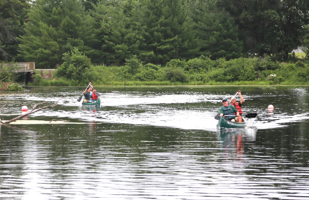 Fort McCoy’s June Triad Nights event held at Suukjak Sep Lake with Lake Adventure Water Relay