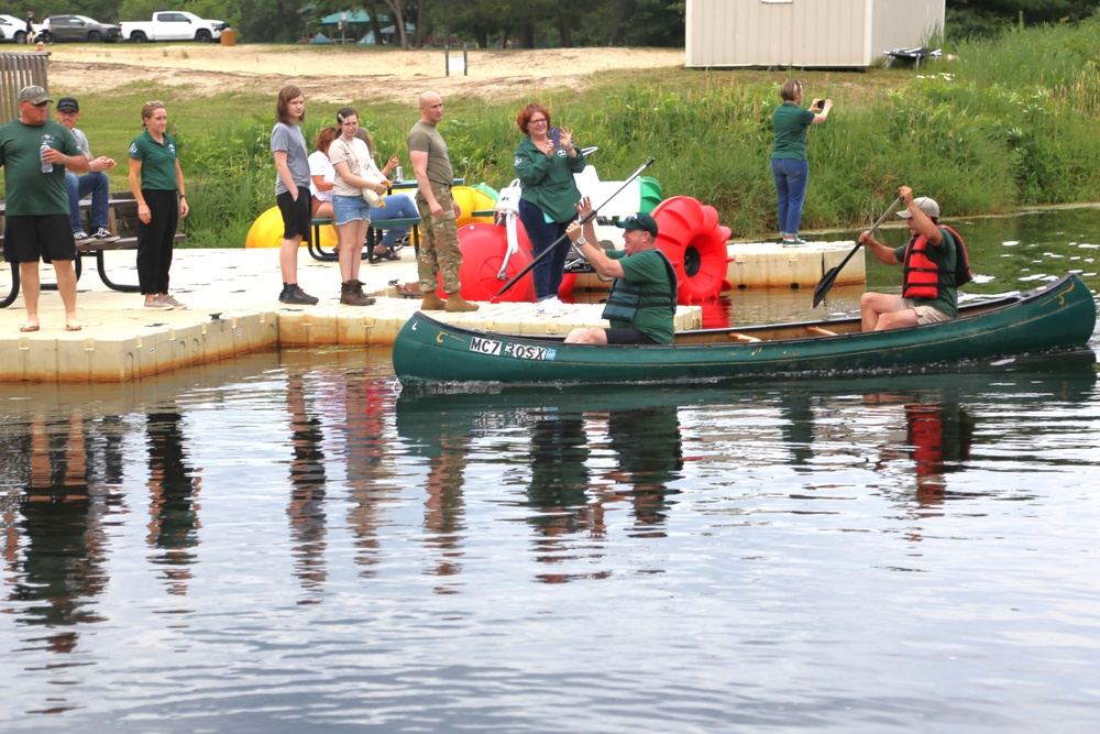 Fort McCoy’s June Triad Nights event held at Suukjak Sep Lake with Lake Adventure Water Relay