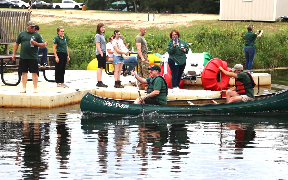 Fort McCoy’s June Triad Nights event held at Suukjak Sep Lake with Lake Adventure Water Relay