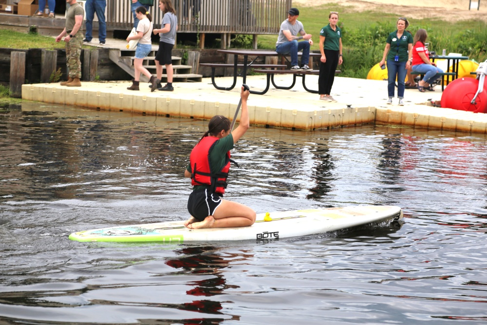 Fort McCoy’s June Triad Nights event held at Suukjak Sep Lake with Lake Adventure Water Relay