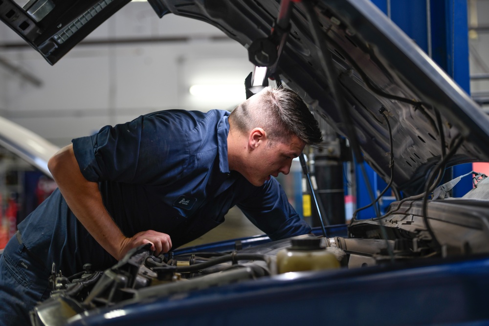 163d Attack Wing Ensures Readiness with HVAC Repairs on Ford F-350 at March ARB