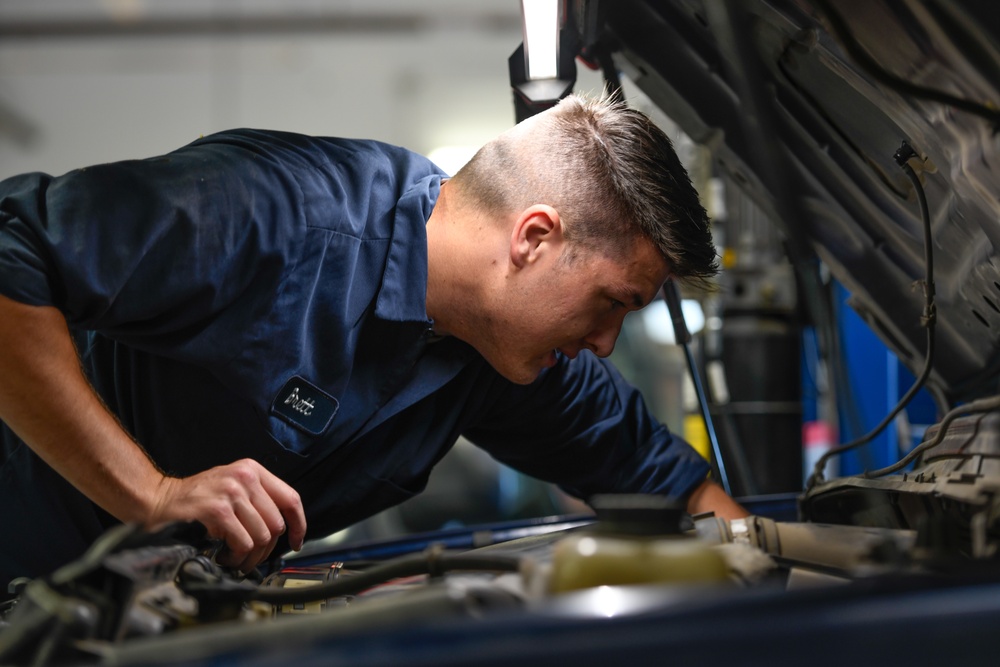 163d Attack Wing Ensures Readiness with HVAC Repairs on Ford F-350 at March ARB