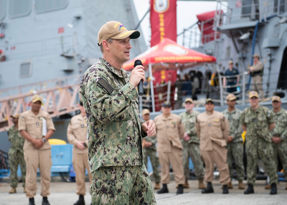 RADM Cavanaugh Visits Japan Destroyers