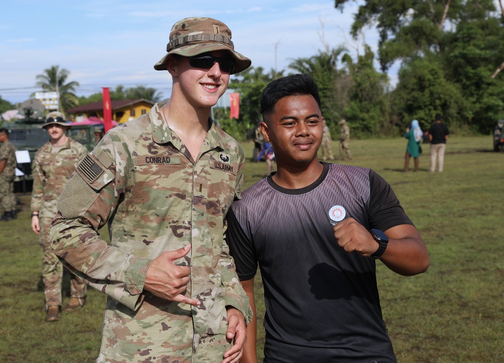 U.S. Army Engages with Locals at Camp Paradise Display