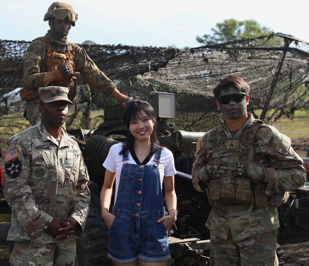 U.S. Army Engages with Locals at Camp Paradise Display