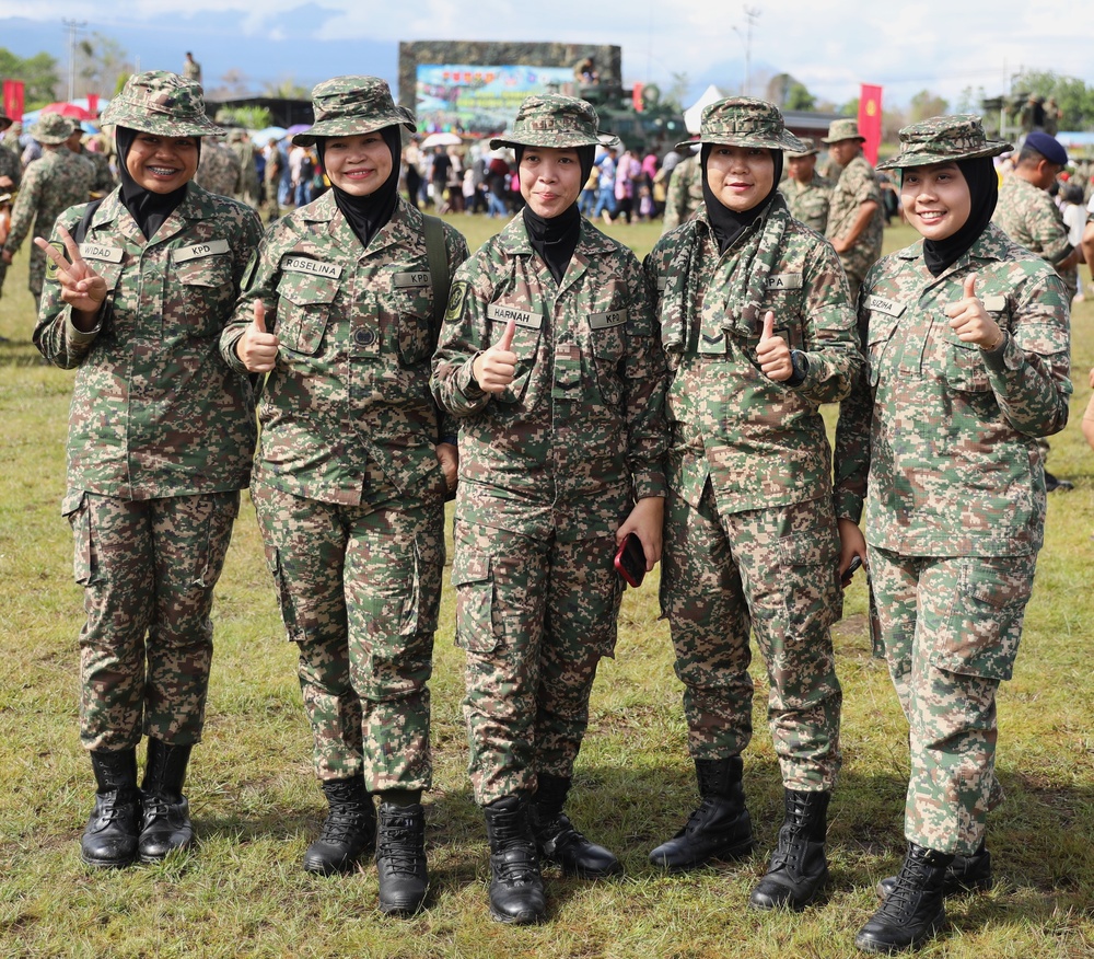 U.S. Army Engages with Locals at Camp Paradise Display