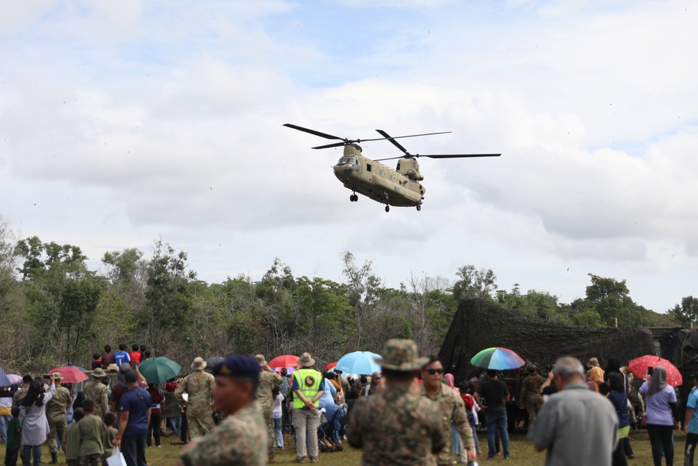 U.S. Army Engages with Locals at Camp Paradise Display