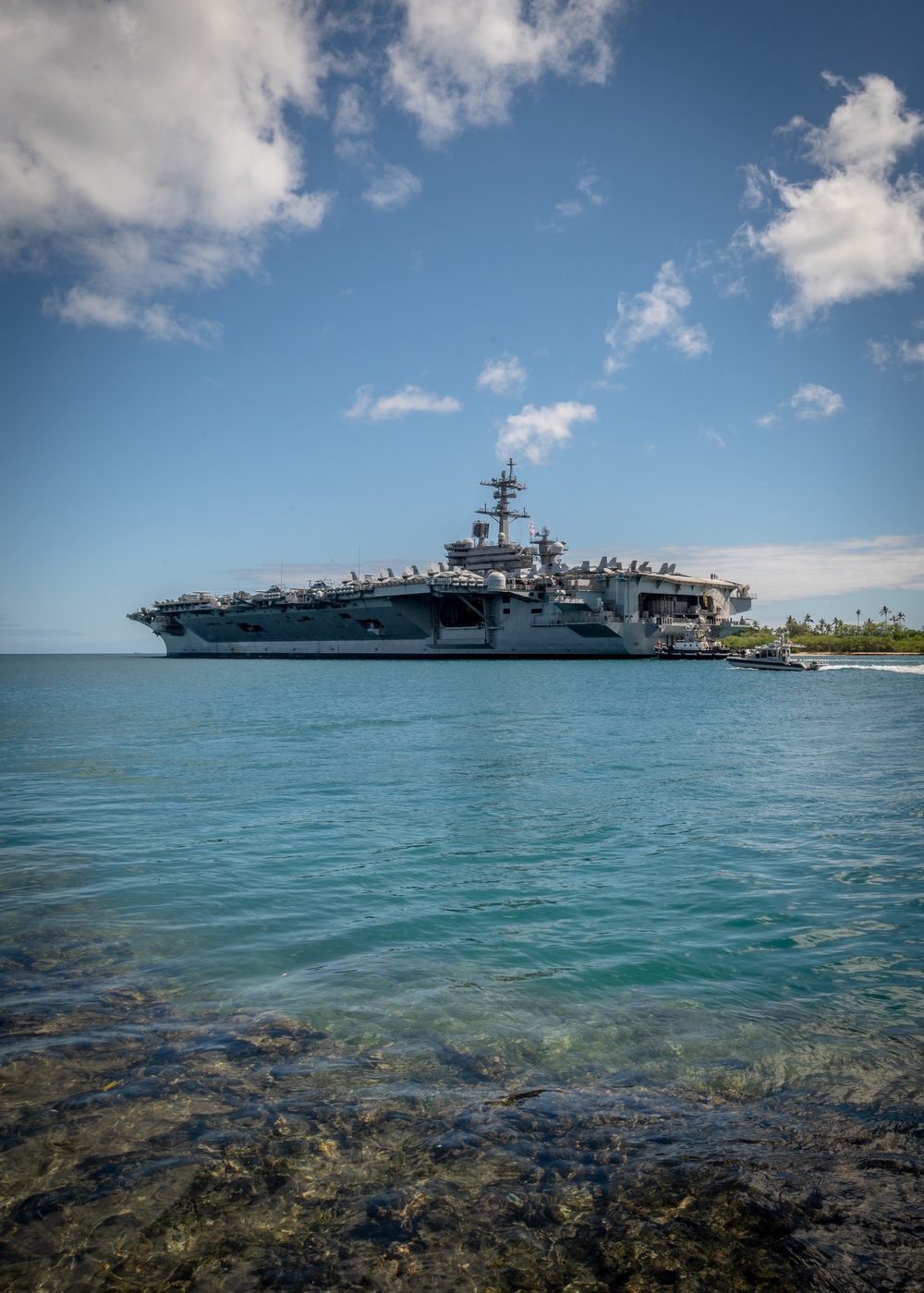 USS Carl Vinson (CVN 70) departs Joint Base Pearl Harbor-Hickam, Hawaii