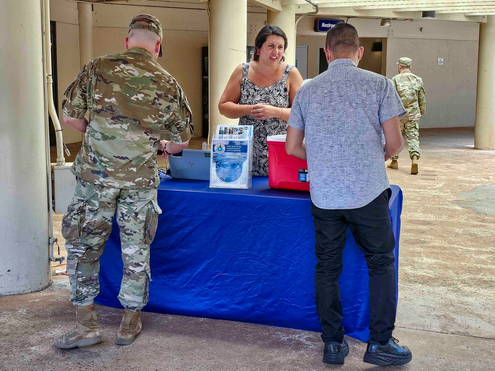 NCTF-RH Hosts Drinking Water Information Booth at the Hickam Exchange