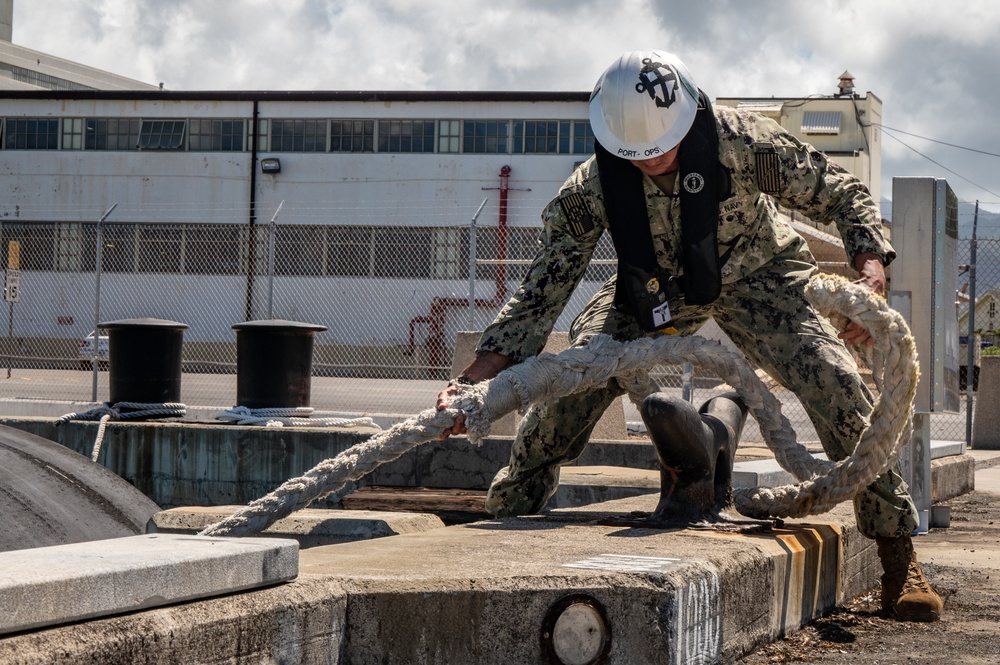 ARM Benito Juarez (F 101) departs Joint Base Pearl Harbor-Hickam, Hawaii, during Exercise Rim of the Pacific (RIMPAC) 2024