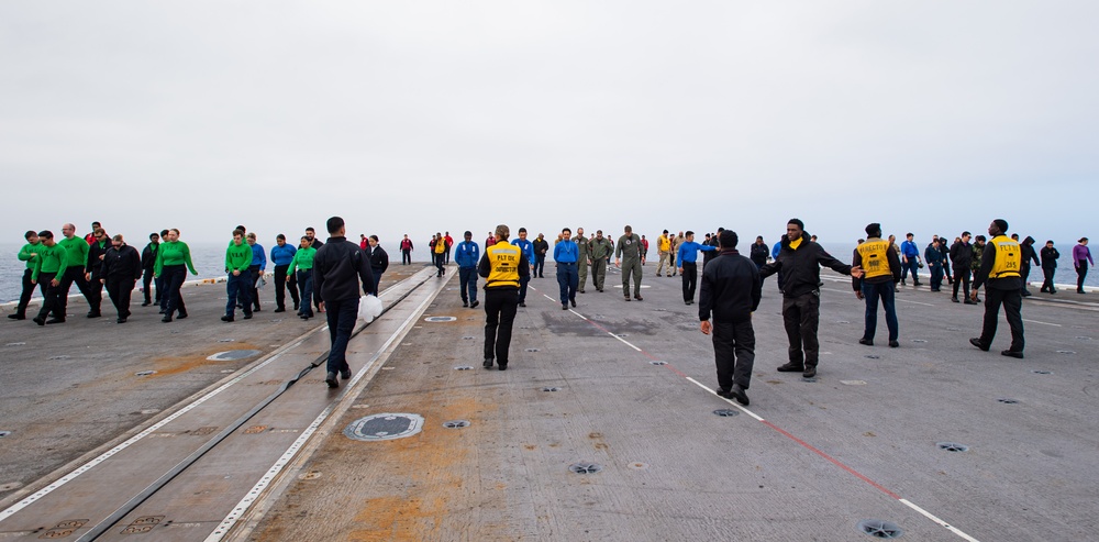 Sailors Conduct FOD Walkdown