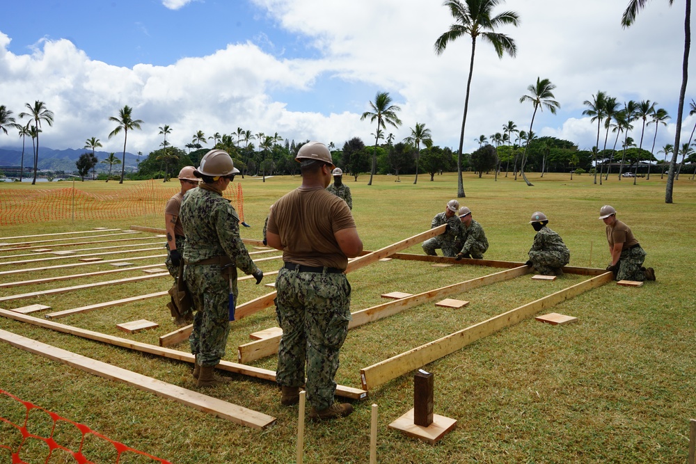 Seabees Build Hospital Deck