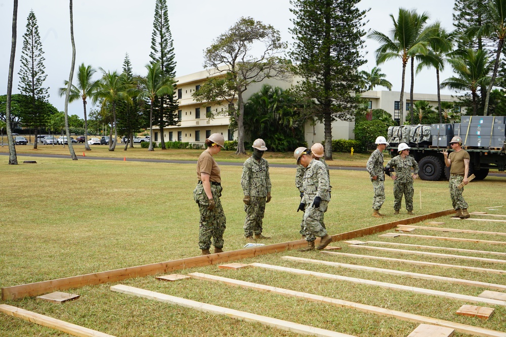 Seabees Build Hospital Deck