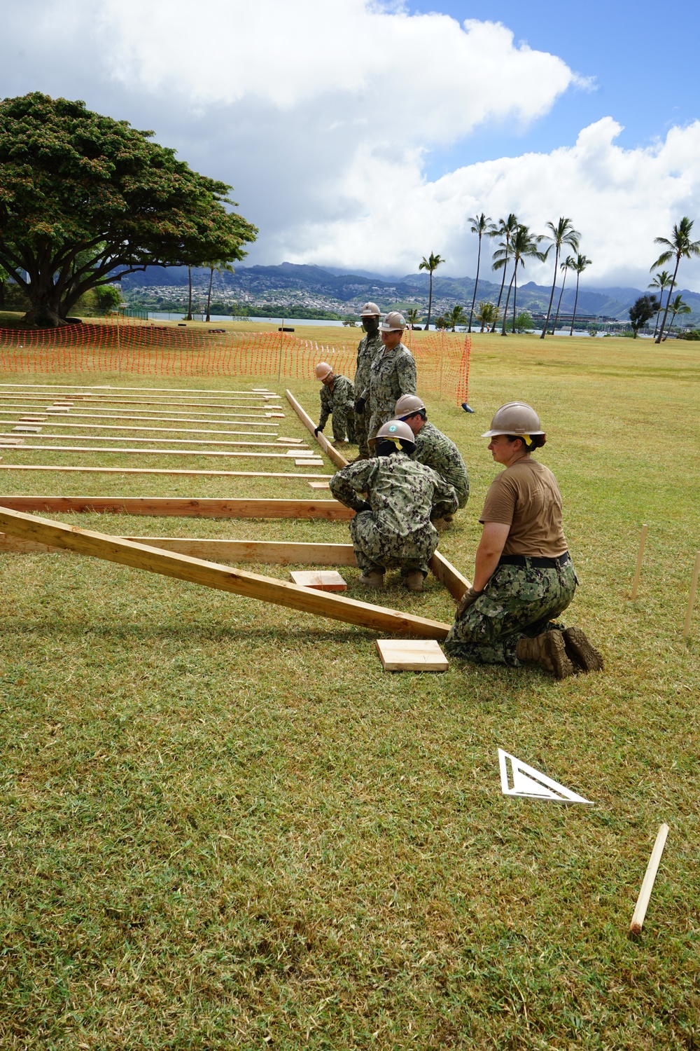 Seabees Build Hospital Deck