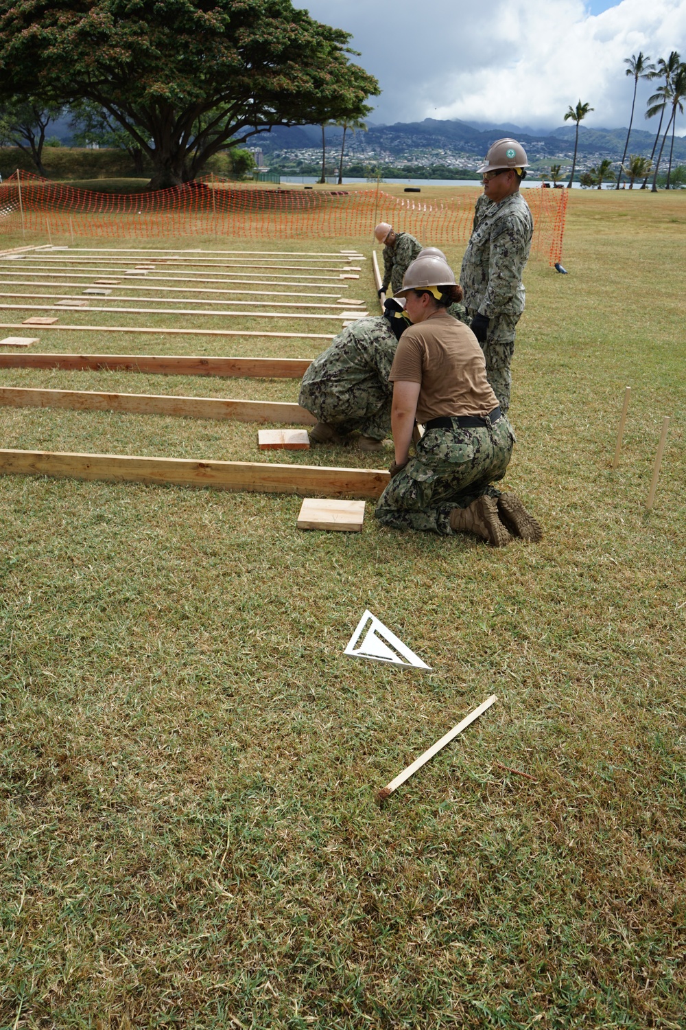 Seabees Build Hospital Deck