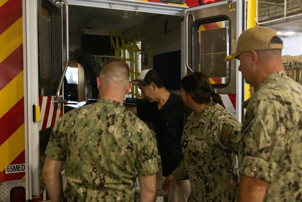 US Naval Hospital Okinawa receives three ambulances from Camp Humphreys