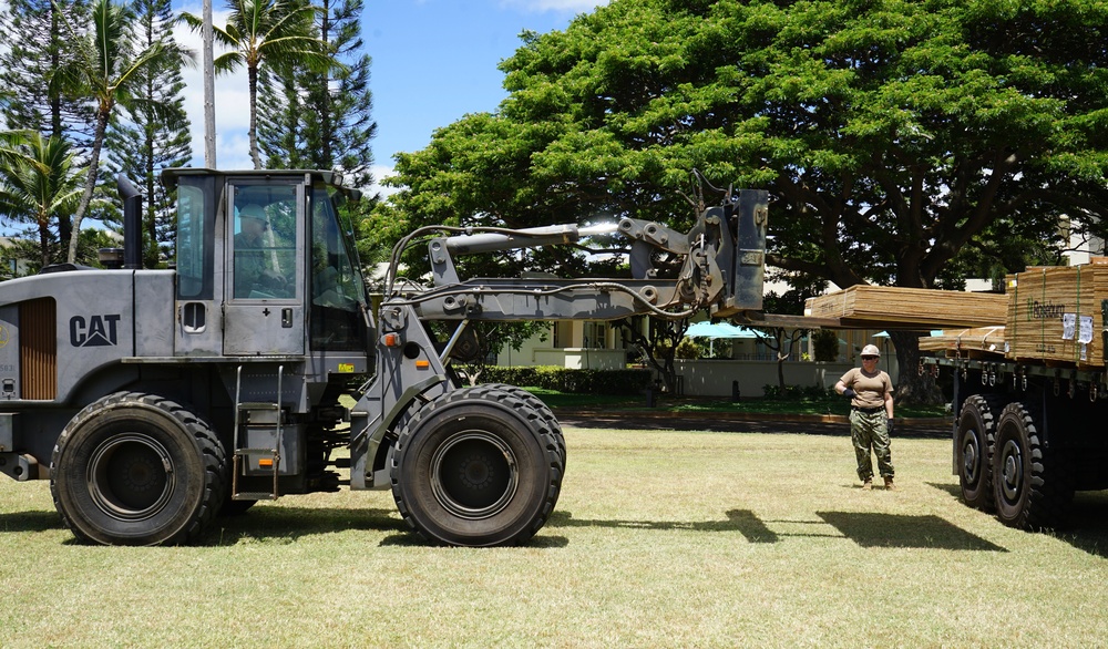 Seabees Build Hospital Deck