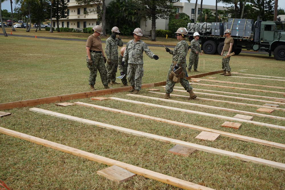 Seabees Build Hospital Deck